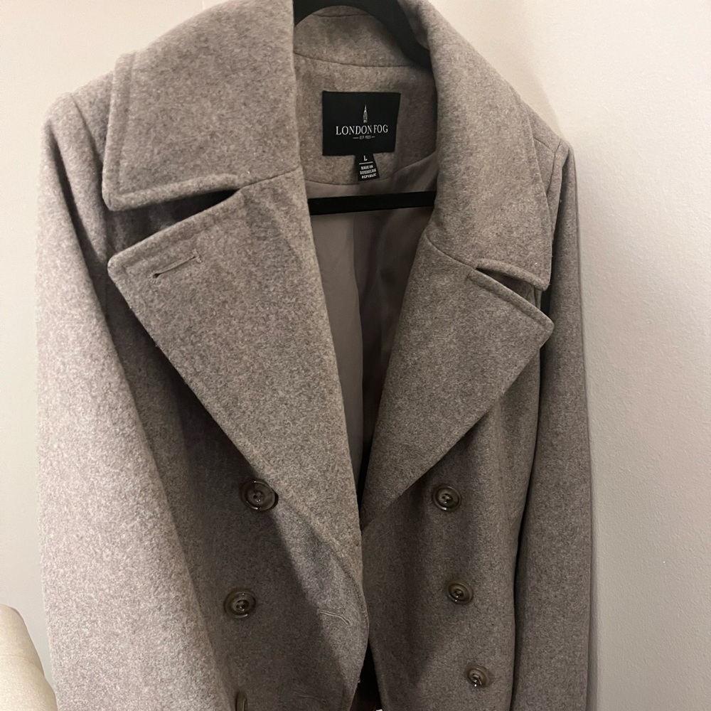 London Fog Classic Gray Trench Coat